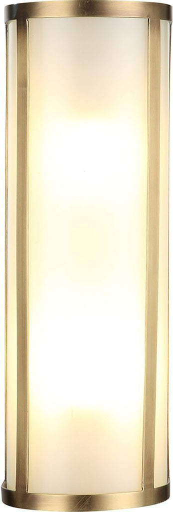 C121-1427W5BB By Elegant Lighting - Sierra Collection Burnished Brass Finish 2 Lights Wall Sconce