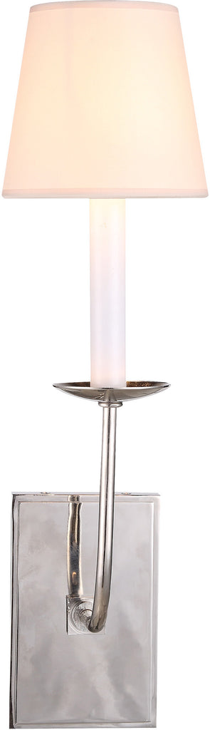 C121-1435W4PN By Elegant Lighting - Penelope Collection Polished Nickel Finish 1 Light Wall Sconce