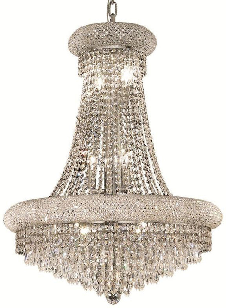 ZC121-1802D24C/EC By Regency Lighting - Primo Collection Chrome Finish 14 Lights Dining Room