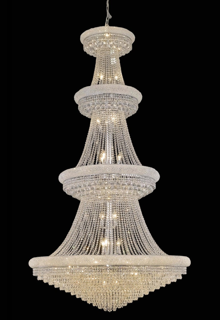 ZC121-1802G48C/EC By Regency Lighting Primo Collection 42 Light Chandeliers Chrome Finish