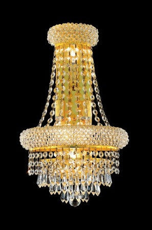 ZC121-V1802W12SG By Regency Lighting-Primo Collection Gold Finish 4 Lights Wall Scones
