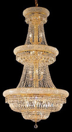 C121-1803G30G By Regency Lighting-Primo Collection Gold Finish 32 Lights Chandelier