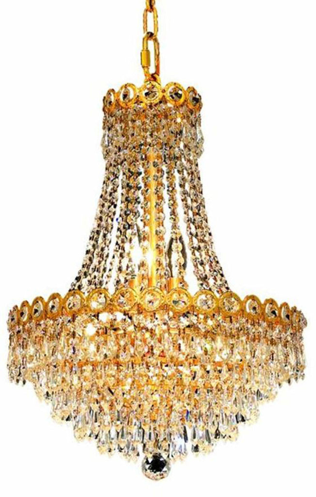 ZC121-1902D16G/EC By Regency Lighting - Century Collection Gold Finish 8 Lights Dining Room