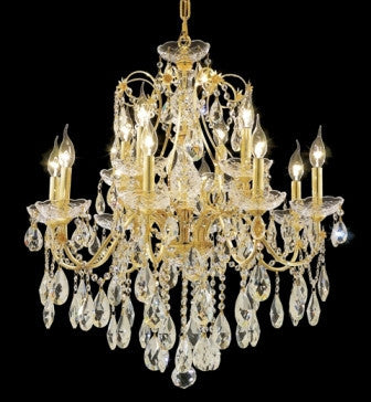 C121-2016D28G By Regency Lighting-St. Francis Collection Gold Finish 12 Lights Chandelier