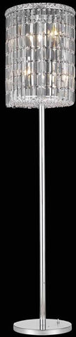 C121-2030FL65C/EC By Elegant Lighting - Maxim Collection Chrome Finish 4 Lights Floor Lamp