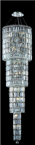 ZC121-2030G66C/EC By Regency Lighting Maxim Collection 18 Light Chandeliers Chrome Finish