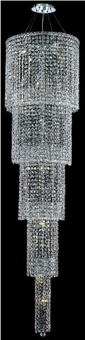 ZC121-2031G80C/EC By Regency Lighting Maxim Collection 22 Light Chandeliers Chrome Finish