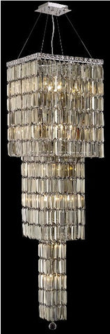 C121-2032G54C-GT/RC By Elegant Lighting Maxim Collection 14 Light Chandeliers Chrome Finish