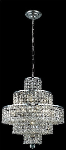 ZC121-2039D20C/EC By Regency Lighting Maxim Collection 13 Light Chandeliers Chrome Finish