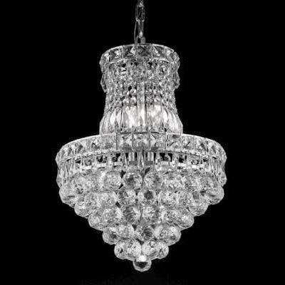 C121-2527D14C By Regency Lighting-Tranquil Collection Chrome Finish 6 Lights Chandelier