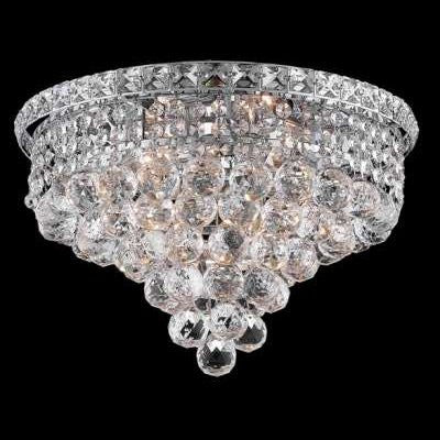 C121-2527F16C By Regency Lighting-Tranquil Collection Chrome Finish 6 Lights Flush