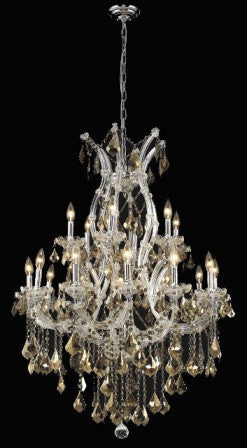 C121-2800D32C-GT By Regency Lighting-Maria Theresa Collection Chrome Finish 19 Lights Chandelier