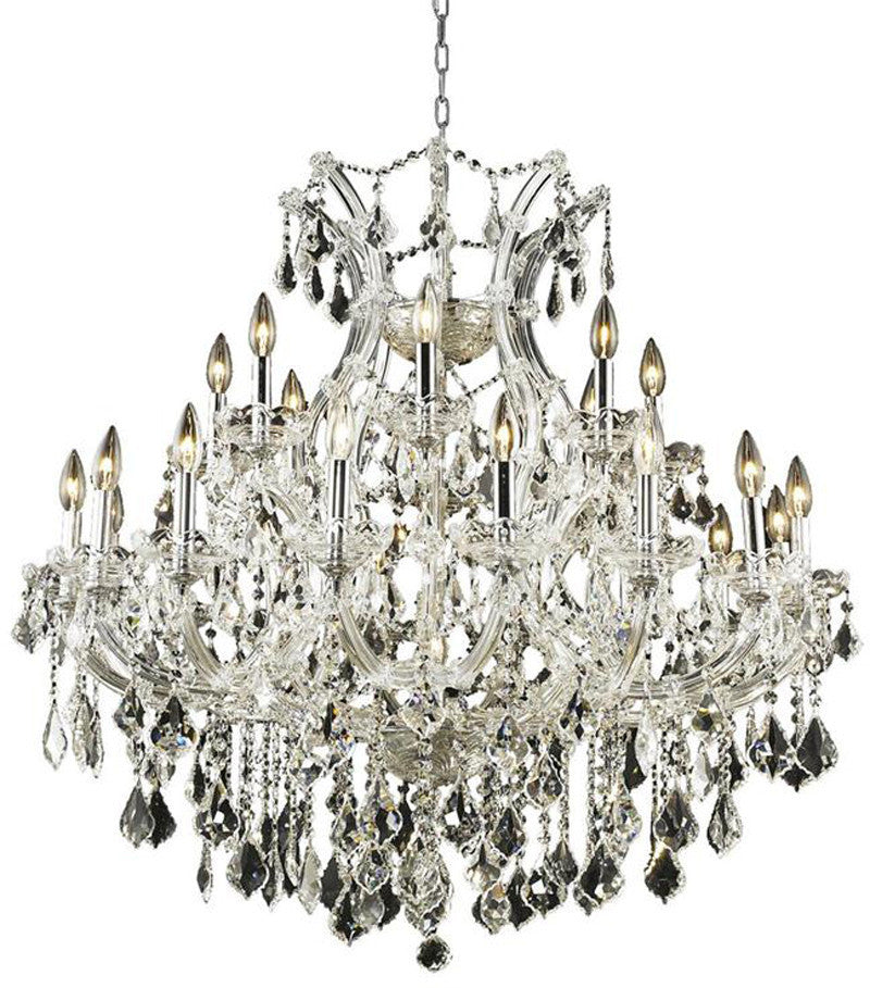 ZC121-2800D36C/EC By Regency Lighting - Maria Theresa Collection Chrome Finish 24 Lights Dining Room