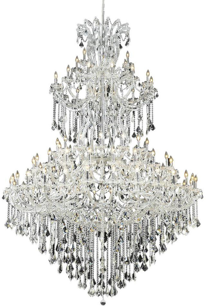 ZC121-2800G96C/EC By Regency Lighting - Maria Theresa Collection Chrome Finish 85 Lights Foyer/Hallway