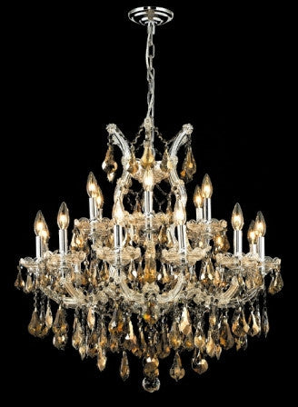 C121-2801D30C-GT By Regency Lighting-Maria Theresa Collection Chrome Finish 19 Lights Chandelier