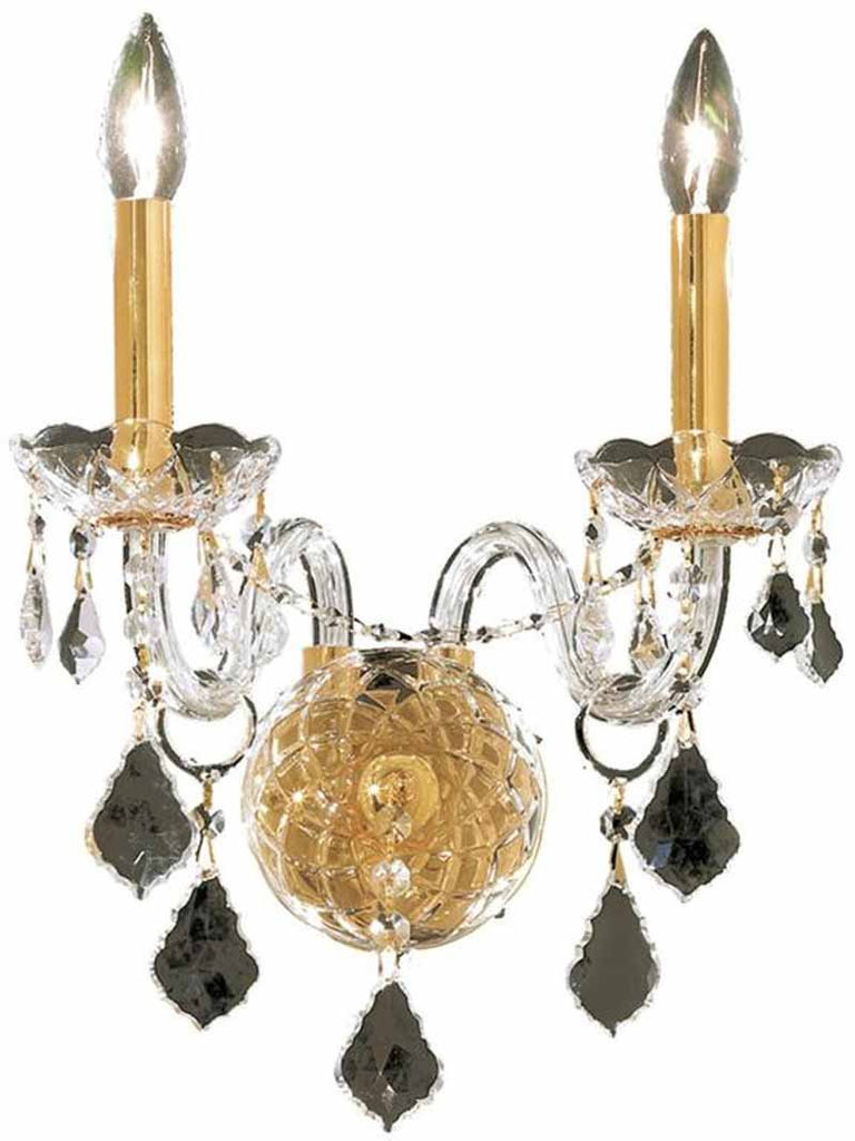 C121-7831W2G By Regency Lighting-Alexandria Collection Gold Finish 2 Lights Wall Sconce
