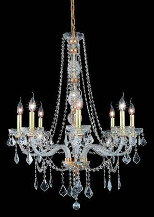 C121-7858D28G By Regency Lighting-Verona Collection Crystal Finish 8 Lights Chandelier