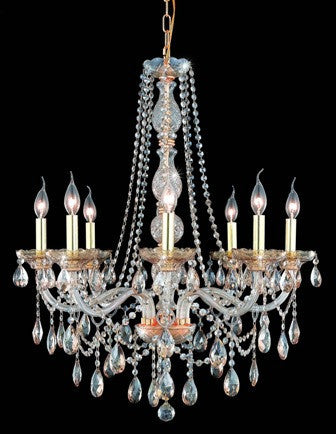 C121-7958D28GS-GS By Regency Lighting-Verona Collection Golden Shade Finish 8 Lights Chandelier