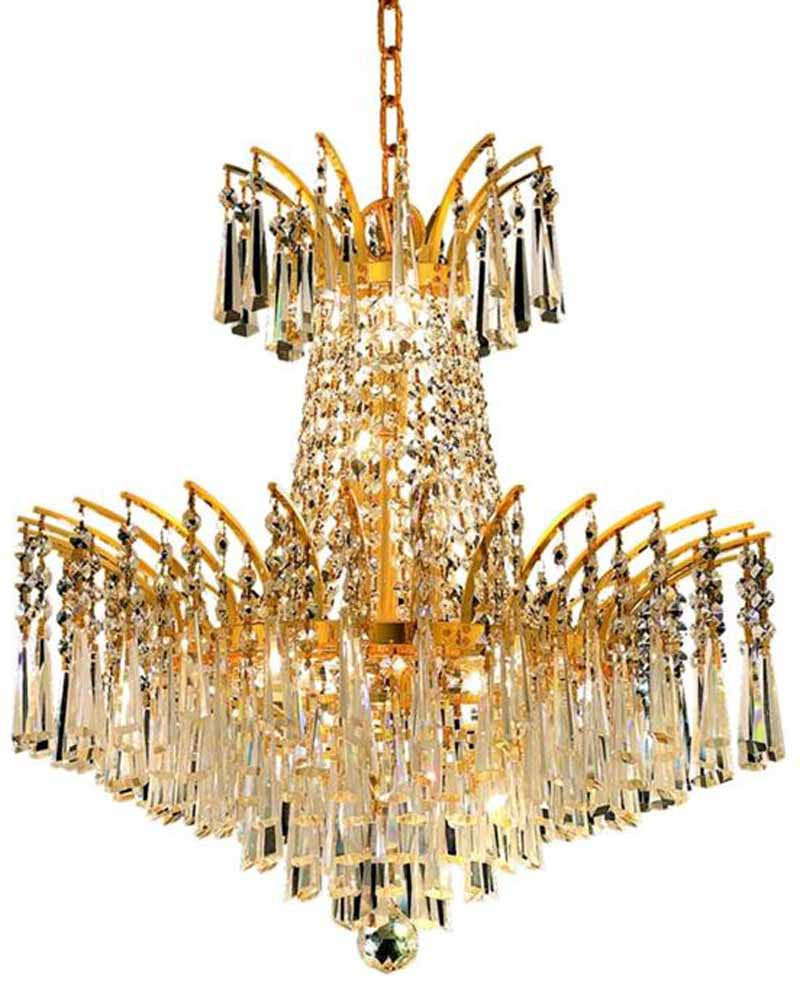 ZC121-8032D19G/EC By Regency Lighting - Victoria Collection Gold Finish 8 Lights Dining Room