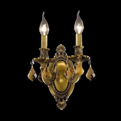 C121-9202W9FG-GT By Regency Lighting-Rosalia Collection French Gold Finish 2 Lights Wall Sconce