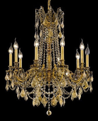 C121-9210D28FG-GT By Regency Lighting-Rosalia Collection French Gold Finish 10 Lights Chandelier