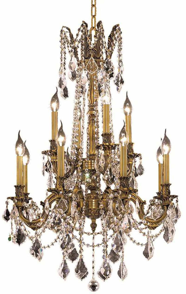 ZC121-9212D24FG/EC By Regency Lighting - Rosalia Collection French Gold Finish 12 Lights Dining Room