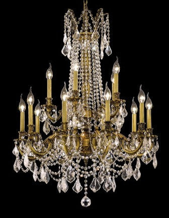 C121-9215D28FG By Regency Lighting-Rosalia Collection French Gold Finish 15 Lights Chandelier