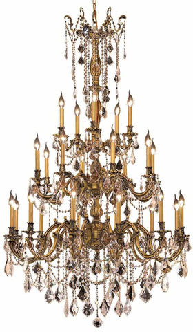 ZC121-9225G38FG/EC By Regency Lighting - Rosalia Collection French Gold Finish 25 Lights Foyer/Hallway