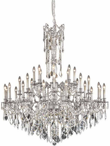 C121-9232G48PW/EC By Elegant Lighting - Rosalia Collection Pewter Finish 32 Lights Foyer/Hallway