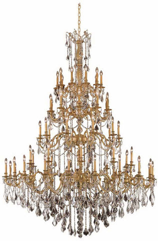 C121-9260G72FG/RC By Elegant Lighting Rosalia Collection 60 Light Foyer/Hallway French Gold Finish