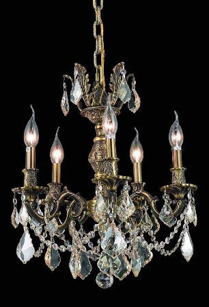 C121-9505D18AB-GS By Regency Lighting-Marseille Collection Antique Bronze Finish 5 Lights Chandelier