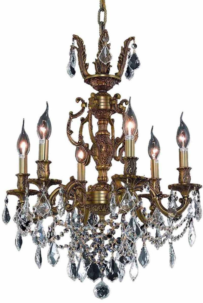 ZC121-9506D20FG/EC By Regency Lighting - Marseille Collection French Gold Finish 6 Lights Dining Room