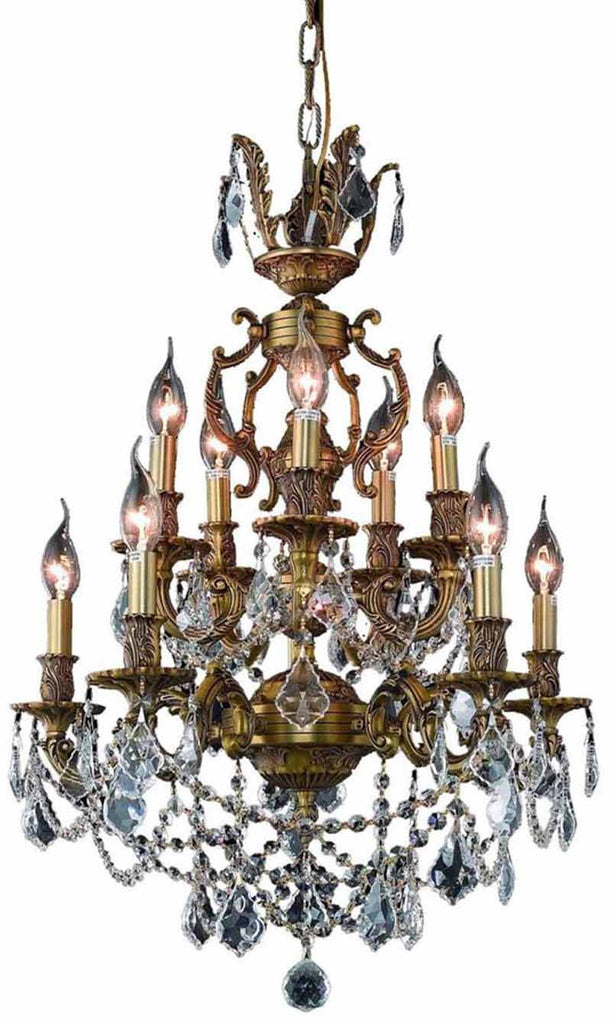 ZC121-9510D21FG/EC By Regency Lighting - Marseille Collection French Gold Finish 10 Lights Dining Room