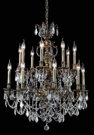 C121-9516D28AB By Regency Lighting-Marseille Collection Antique Bronze Finish 16 Lights Chandelier