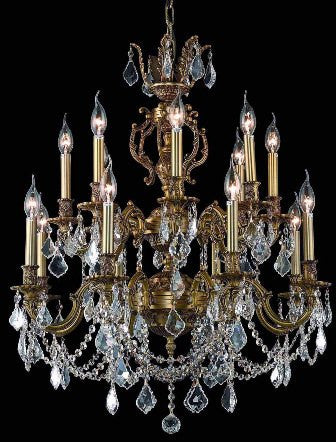 C121-9516D28FG By Regency Lighting-Marseille Collection French Gold Finish 16 Lights Chandelier
