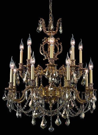 C121-9516D28FG-GT By Regency Lighting-Marseille Collection French Gold Finish 16 Lights Chandelier