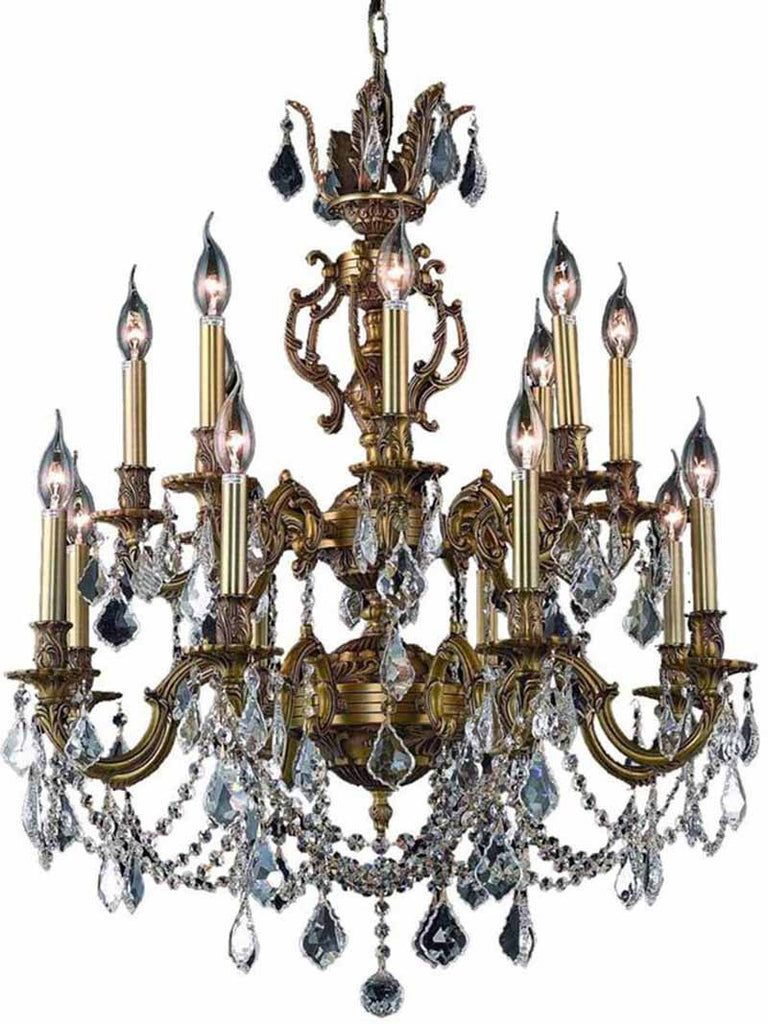 ZC121-9516D28FG/EC By Regency Lighting - Marseille Collection French Gold Finish 16 Lights Dining Room
