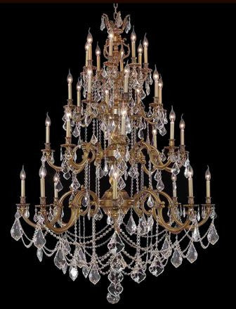 C121-9532G48FG By Regency Lighting-Marseille Collection French Gold Finish 32 Lights Chandelier