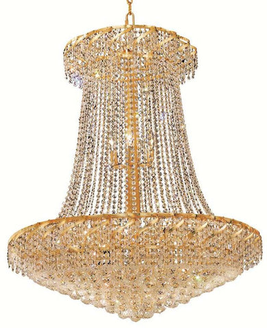 ZC121-VECA1G36SG/EC By Elegant Lighting - Belenus Collection Gold Finish 22 Lights Foyer/Hallway