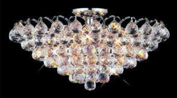 C121-GOLD/2001F/2111 Godiva CollectionEmpire Style FLUSH/SEMI-FLUSH CHANDELIER Chandeliers, Crystal Chandelier, Crystal Chandeliers, Lighting