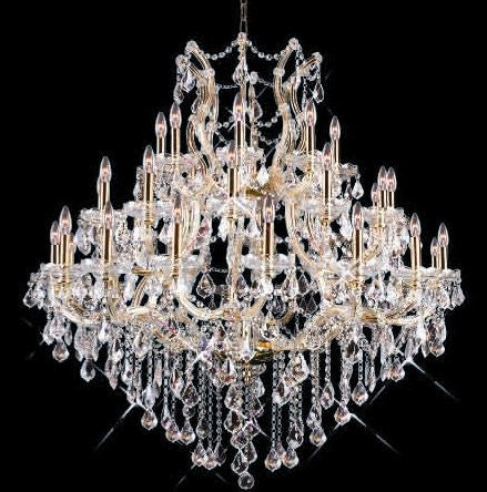 C121-GOLD/2800/4444 Maria Theresa Collection By Elegant Maria Theresa CHANDELIER Chandeliers, Crystal Chandelier, Crystal Chandeliers, Lighting