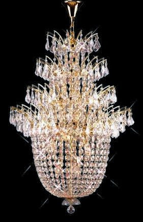 C121-GOLD/5800/3150 Flora CollectionEmpire Style CHANDELIER Chandeliers, Crystal Chandelier, Crystal Chandeliers, Lighting