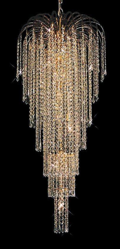 C121-GOLD/6801/2150 Falls CollectionEmpire Style CHANDELIER Chandeliers, Crystal Chandelier, Crystal Chandeliers, Lighting