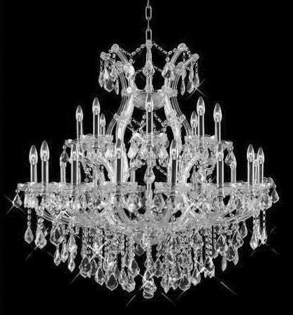 C121-SILVER/2800/3636 Maria Theresa Collection By Elegant Maria Theresa CHANDELIER Chandeliers, Crystal Chandelier, Crystal Chandeliers, Lighting