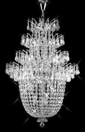 C121-SILVER/5800/3150 Flora CollectionEmpire Style CHANDELIER Chandeliers, Crystal Chandelier, Crystal Chandeliers, Lighting