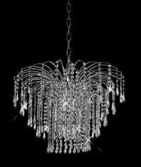 C121-SILVER/6801/2520 Falls CollectionEmpire Style CHANDELIER Chandeliers, Crystal Chandelier, Crystal Chandeliers, Lighting