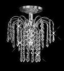 C121-SILVER/6801F/911 Falls CollectionEmpire Style FLUSH/SEMI-FLUSH CHANDELIER Chandeliers, Crystal Chandelier, Crystal Chandeliers, Lighting