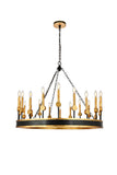 ZC121-1543G40VBGI - Urban Classic: Neva 20 light in Golden Iron chandelier